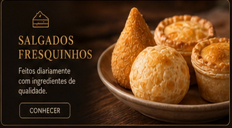 Salgados fresquinhos